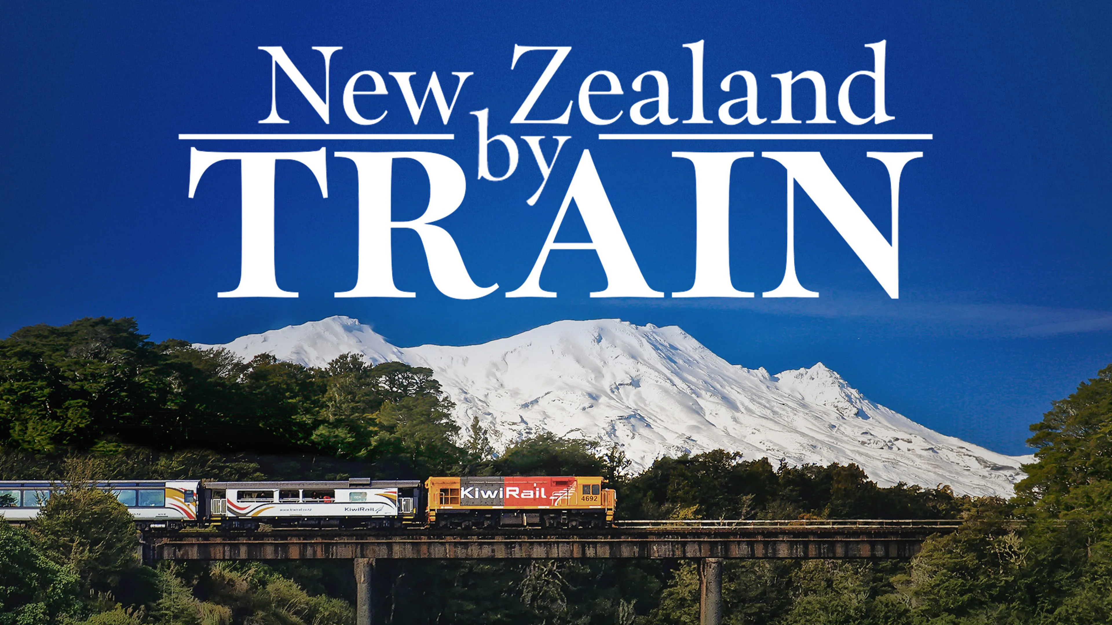 New Zealand by Train poster